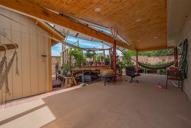 2902 Back Bay Brook Trl, Houston, TX 77045 - view of patio featuring a fenced backyard