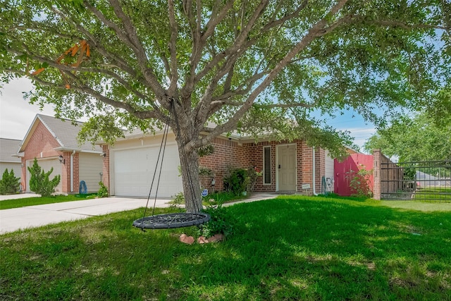 2902 Back Bay Brook Trl, Houston, TX 77045 - view of front of home featuring brick siding, driveway, and a garage