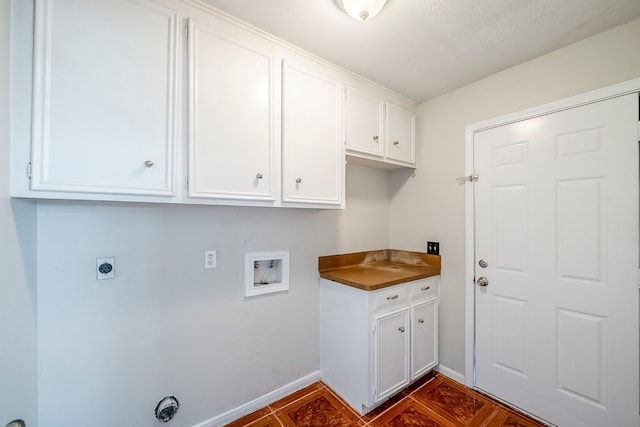15714 Pebble Bend Dr, Houston, TX 77068 - laundry area with washer hookup, cabinet space, baseboards, and hookup for an electric dryer