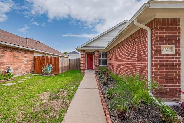 2706 Star Peak Dr, Houston, TX 77088 - doorway to property with brick siding