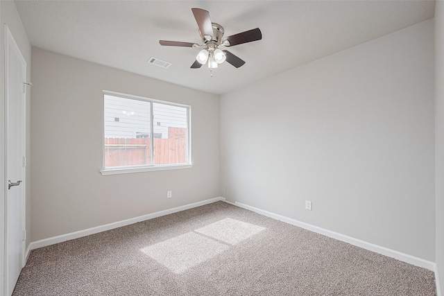 2706 Star Peak Dr, Houston, TX 77088 - carpeted spare room featuring ceiling fan and baseboards