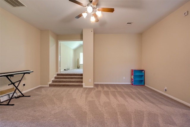 4218 Tanner Woods Ln, Sugar Land, TX 77479 - carpeted empty room with a ceiling fan and baseboards