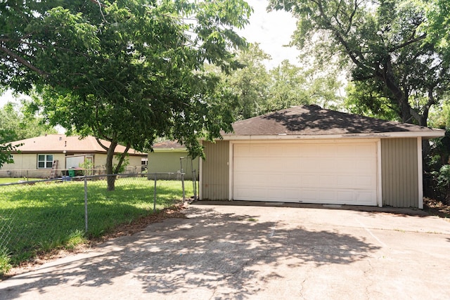 108 Chandler Dr, Baytown, TX 77521 - view of front of property featuring a garage and an outdoor structure
