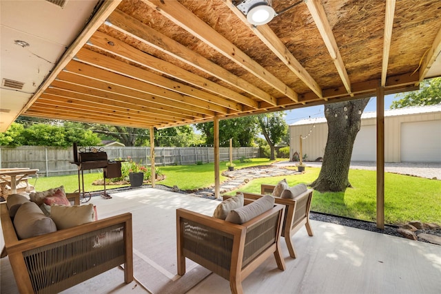 1209 Kansas Ave S, Anahuac, TX 77514 - view of patio / terrace with an outdoor hangout area