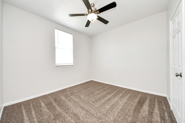273 Rd 5134, Cleveland, TX 77327 - carpeted spare room featuring baseboards and a ceiling fan