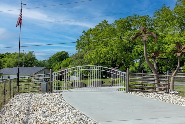 4430 Fm 546, Princeton, TX 75407 - gate with fence and view of scattered trees