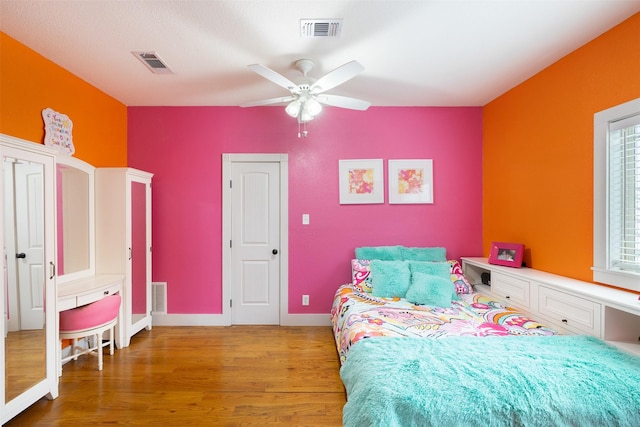 4430 Fm 546, Princeton, TX 75407 - bedroom with wood finished floors, a ceiling fan, and baseboards