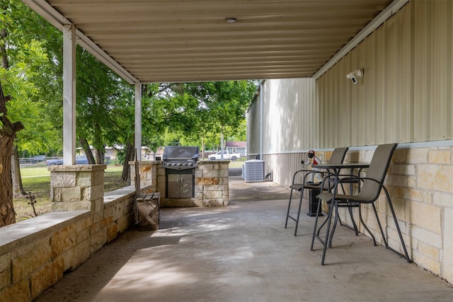 4430 Fm 546, Princeton, TX 75407 - view of patio with central AC, area for grilling, and exterior kitchen