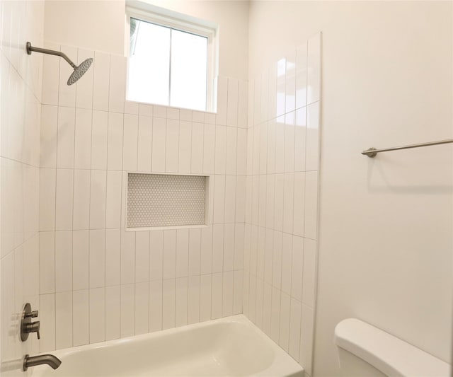 510 E 37th St, Houston, TX 77022 - bathroom featuring toilet and tub / shower combination