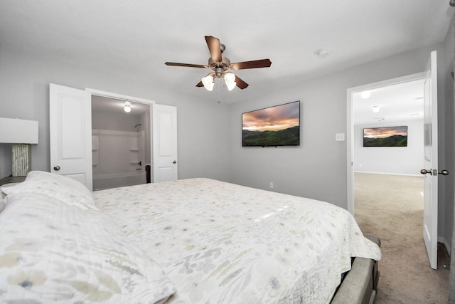 696 Rd 5105, Cleveland, TX 77327 - carpeted bedroom with ceiling fan and baseboards