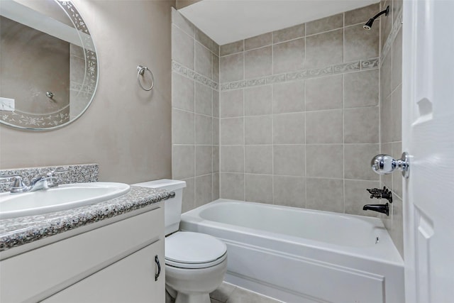 13060 Trail Hollow Dr Unit 3060, Houston, TX 77079 - bathroom with shower / bathtub combination, vanity, and toilet