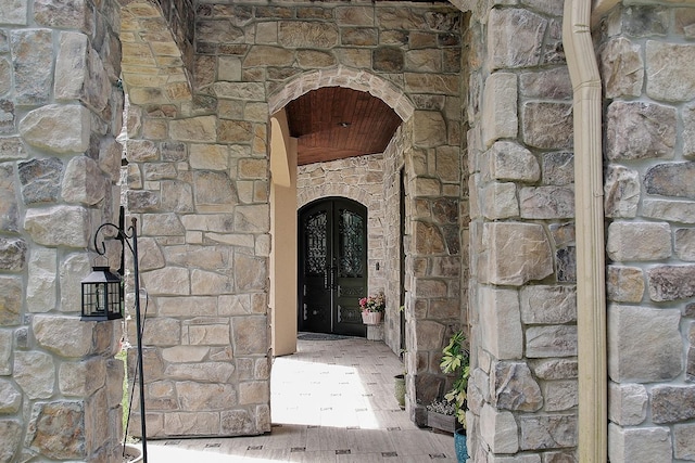 280 Sundog Rd, Huntsville, TX 77340 - view of exterior entry featuring stone siding