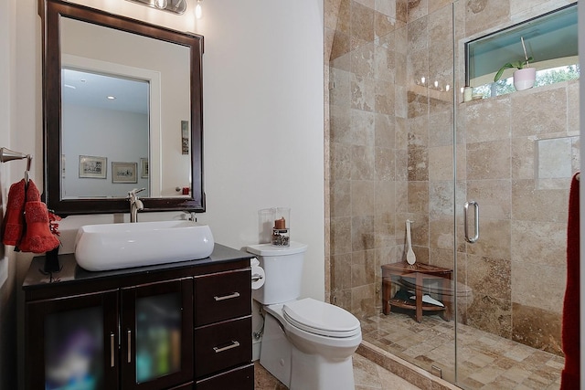280 Sundog Rd, Huntsville, TX 77340 - full bath with a stall shower, toilet, and vanity