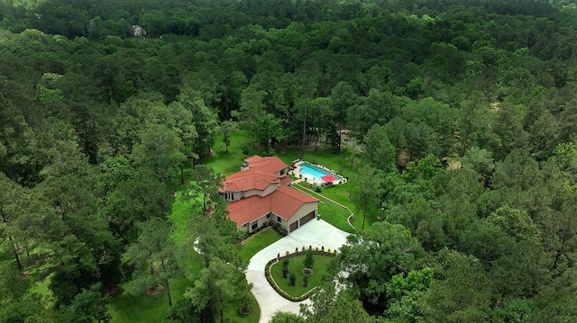 280 Sundog Rd, Huntsville, TX 77340 - view from above of property featuring a forest