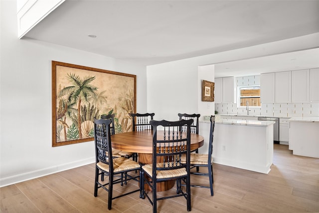2421 Potomac Dr Unit C, Houston, TX 77057 - dining space with light wood-style floors and baseboards