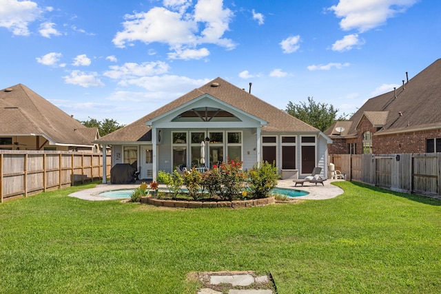 2850 Woodland Glen Ln, Conroe, TX 77385 - rear view of house featuring a patio and a shingled roof