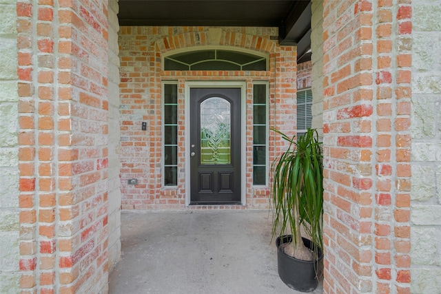 3331 Bridgette Ln, Baytown, TX 77523 - property entrance featuring brick siding