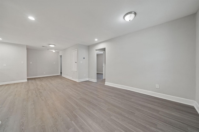 5313 Doolittle Blvd, Houston, TX 77033 - unfurnished room featuring recessed lighting, baseboards, and wood finished floors