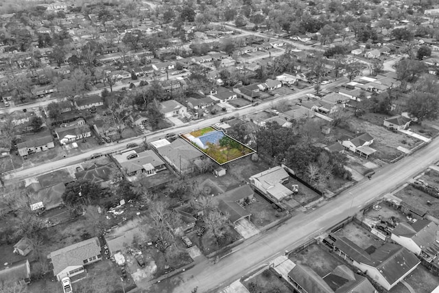 aerial view of property's location with property parcel outlined