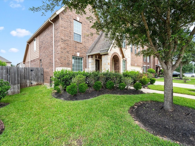 18118 Berry Garden Ln, Spring, TX 77379 - view of front of home featuring brick siding and stone siding