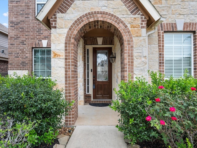 18118 Berry Garden Ln, Spring, TX 77379 - property entrance featuring brick siding and stone siding