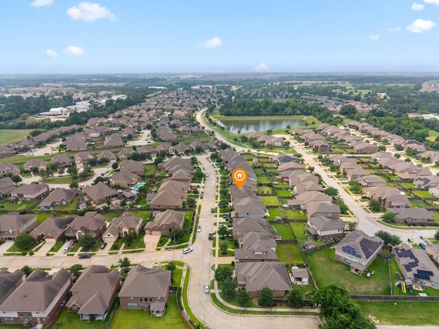 18118 Berry Garden Ln, Spring, TX 77379 - aerial view of property's location featuring nearby suburban area and a large body of water