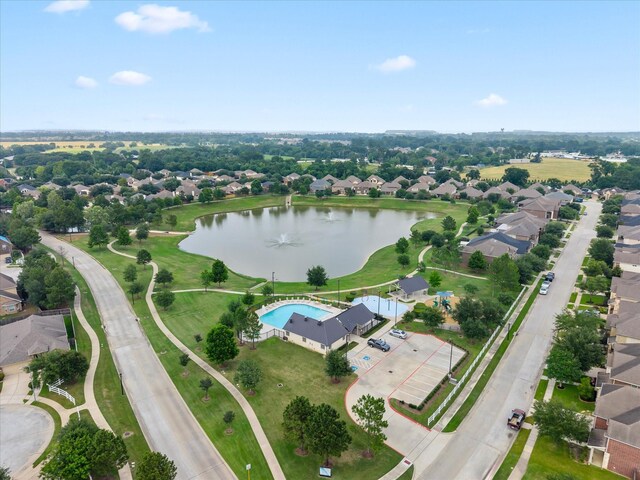 18118 Berry Garden Ln, Spring, TX 77379 - view of property location with a large body of water, a pool area, and nearby suburban area