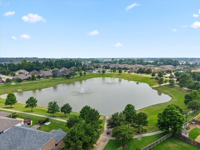 18118 Berry Garden Ln, Spring, TX 77379 - aerial perspective of suburban area with a large body of water