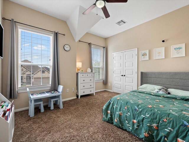 18118 Berry Garden Ln, Spring, TX 77379 - carpeted bedroom featuring baseboards, ceiling fan, and a closet