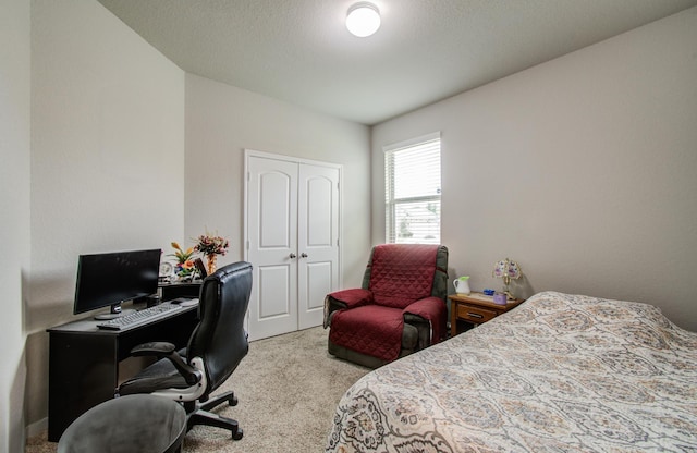 6002 Purple Iris St, Katy, TX 77449 - carpeted bedroom with a closet and a desk