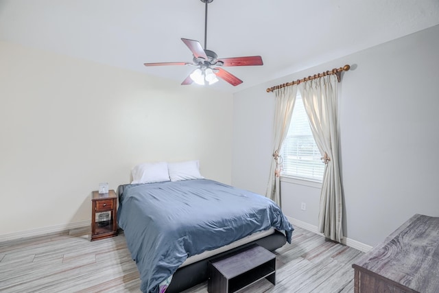 3907 Movado Ct, Spring, TX 77386 - bedroom featuring wood finished floors, baseboards, and ceiling fan