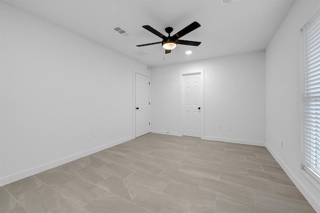 10938 Fleming Dr, Houston, TX 77013 - unfurnished room with a ceiling fan and baseboards