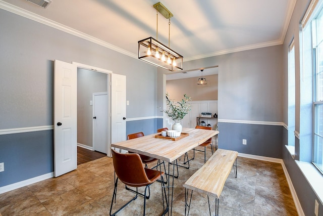 20815 Winlock Trace Dr, Katy, TX 77450 - dining room with crown molding and baseboards