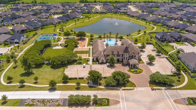 19015 Giara Pony Trl, Tomball, TX 77377 - aerial view of residential area with a large body of water