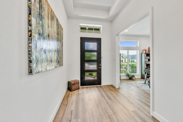 19015 Giara Pony Trl, Tomball, TX 77377 - entrance foyer featuring wood finished floors and baseboards