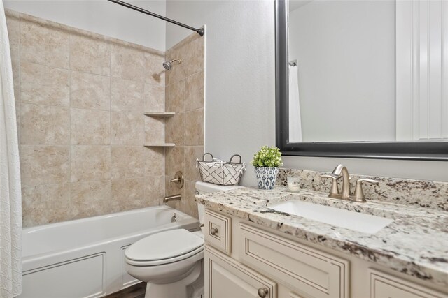 2023 Aspen Point Ln, Richmond, TX 77469 - full bath with toilet, shower / bath combo, and vanity