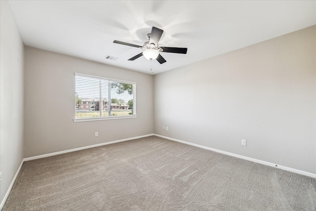 10906 Harvest Sun Dr, Houston, TX 77064 - carpeted empty room with ceiling fan and baseboards