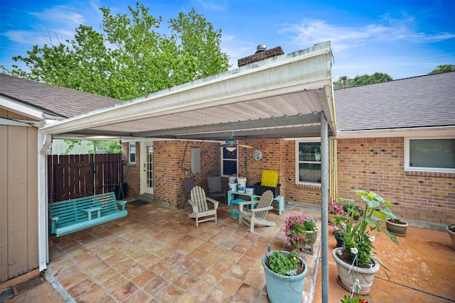 11855 23rd St, Santa Fe, TX 77510 - view of patio / terrace featuring fence