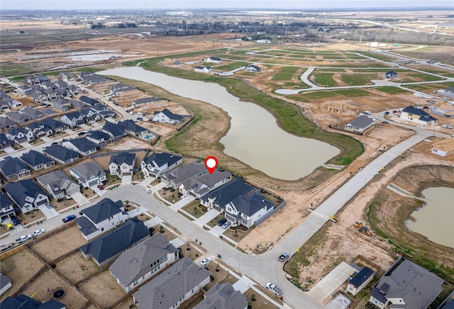 4603 Vaughan Way, Iowa Colony, TX 77583 - aerial view of property and surrounding area featuring a nearby body of water and nearby suburban area