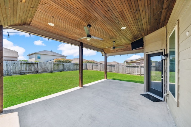 20511 Kendall Cliff Ct, Katy, TX 77449 - view of patio featuring a ceiling fan