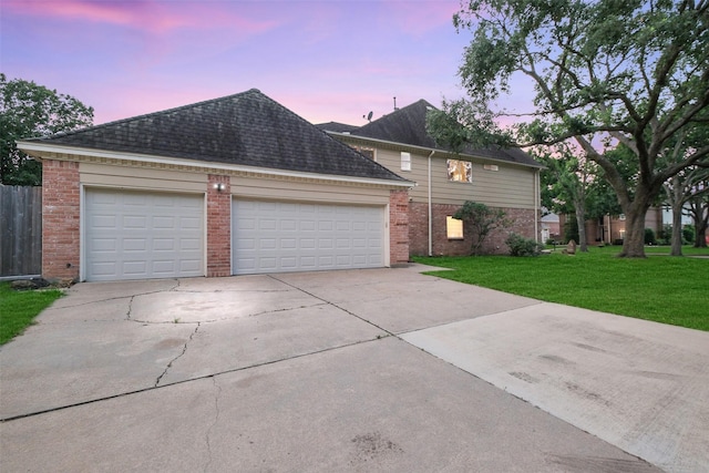 20727 Sea Pine Dr, Katy, TX 77450 - traditional-style house with brick siding, concrete driveway, and an attached garage