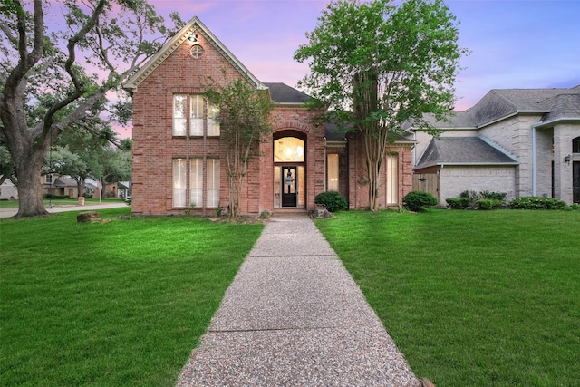 20727 Sea Pine Dr, Katy, TX 77450 - view of front of property with a yard and brick siding