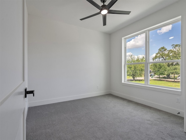 2207 Dan St, Houston, TX 77020 - spare room with carpet floors and ceiling fan