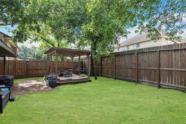 7611 Creekfield Dr, Spring, TX 77379 - view of yard with a deck