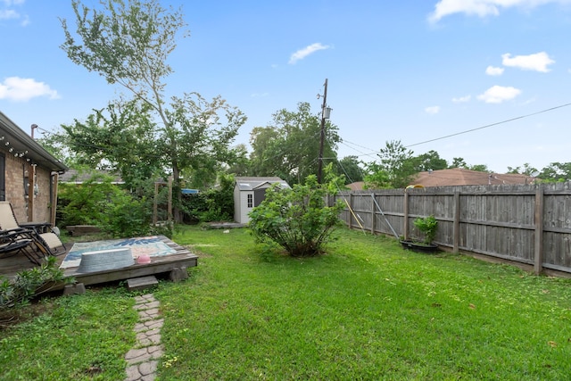 535 Oyster Creek Dr, Richwood, TX 77531 - view of yard with a shed, a deck, and an outdoor structure