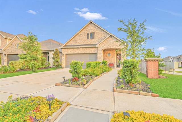 10702 Pleasant View Dr, Missouri City, TX 77459 - traditional home featuring brick siding, driveway, and a front lawn