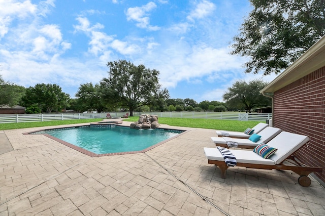 1140 Bartlett Rd, Katy, TX 77493 - view of pool featuring a patio area and a fenced backyard