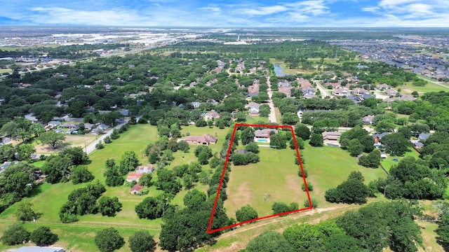 1140 Bartlett Rd, Katy, TX 77493 - aerial view of property's location featuring property parcel outlined