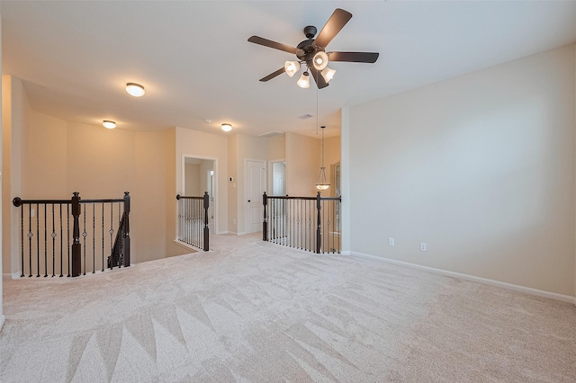 16747 Highland Country Dr, Cypress, TX 77433 - empty room featuring carpet and a ceiling fan