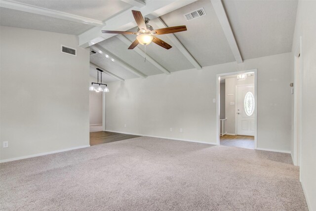 206 Verna St, Jasper, TX 75951 - unfurnished room featuring carpet, a ceiling fan, and baseboards